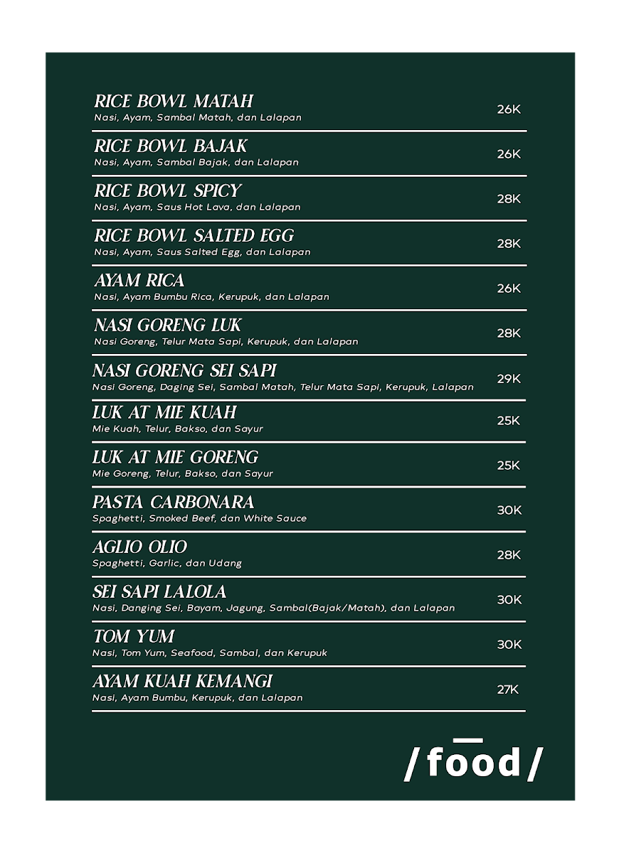 Menu Luk Coffee & Book - Maguwoharjo-1